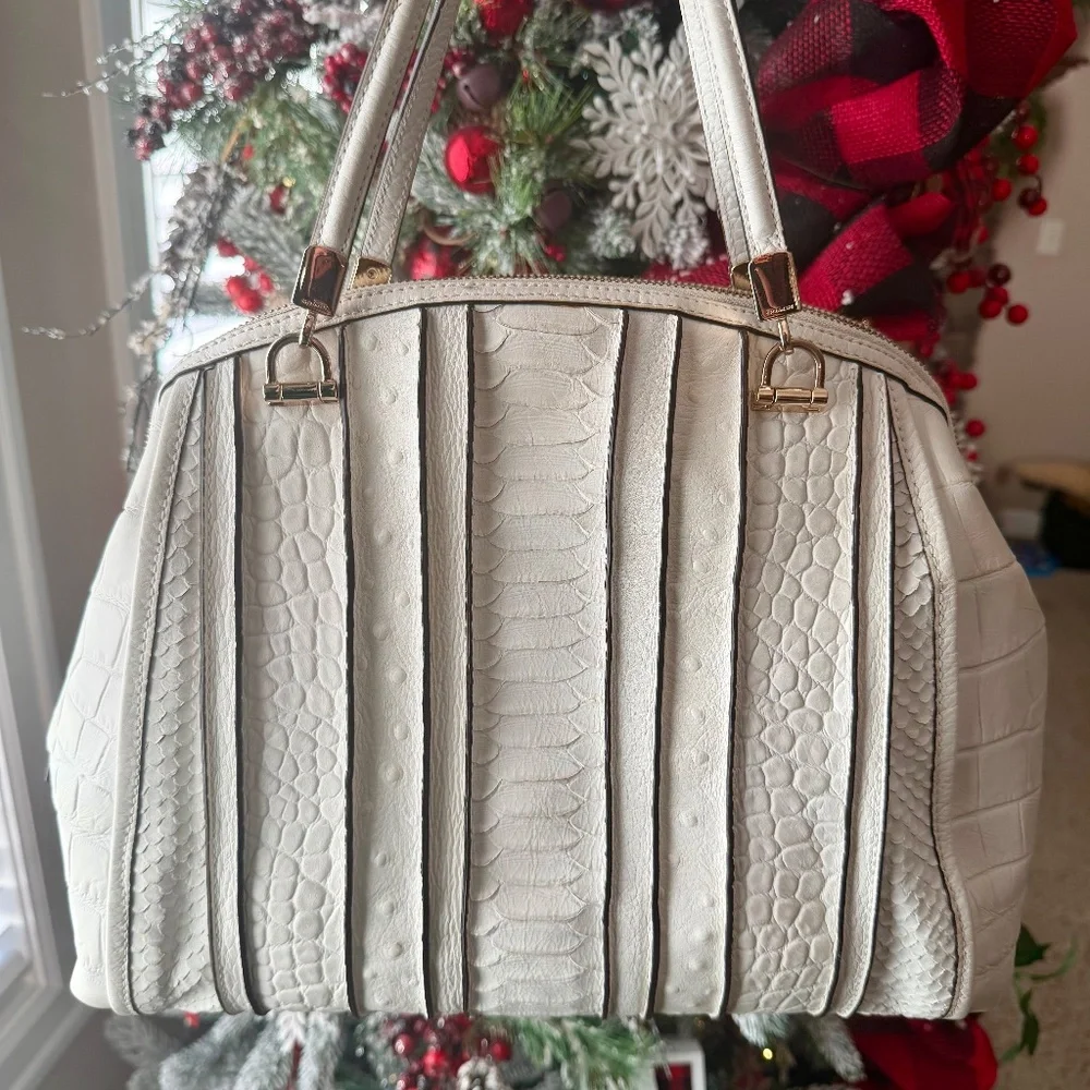 Coach Genuine Python Leather Satchel | Discontinued Exotic | Excellent Condition - Picture 11 of 16